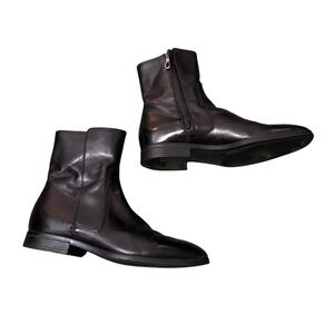Bally Switzerland Black Leather Luxe Short Boots Size Man’s 8D Classic Luxury